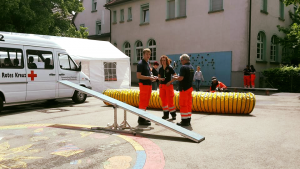 Geräteaufbau - Vorführung DRK Bonlanden 2016