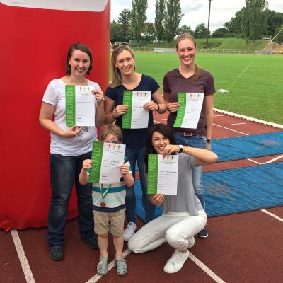 Spendenlauf 2016 - Tatjana, Sabine, Lisa, Paul und Gretchen