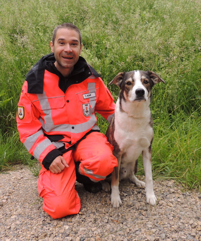 Rettungshundeteam Rene und Paul