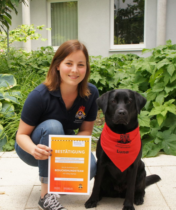 Besuchshundeteam Jasmin und Luna
