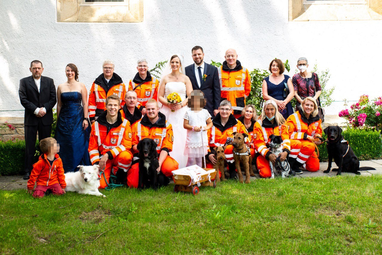 Gruppenbild Hochzeit Anja und Jochen