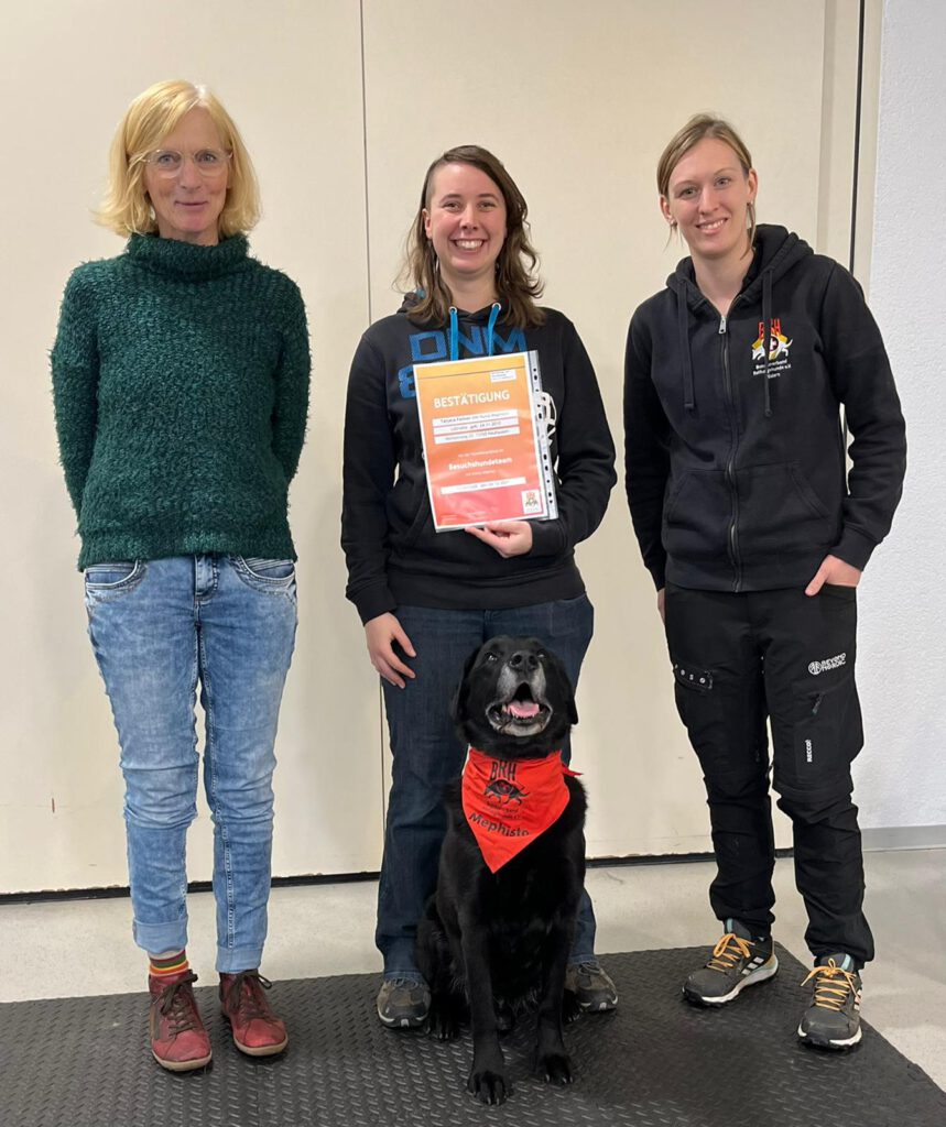 Besuchshundeteam Tatjana mit Mephisto
