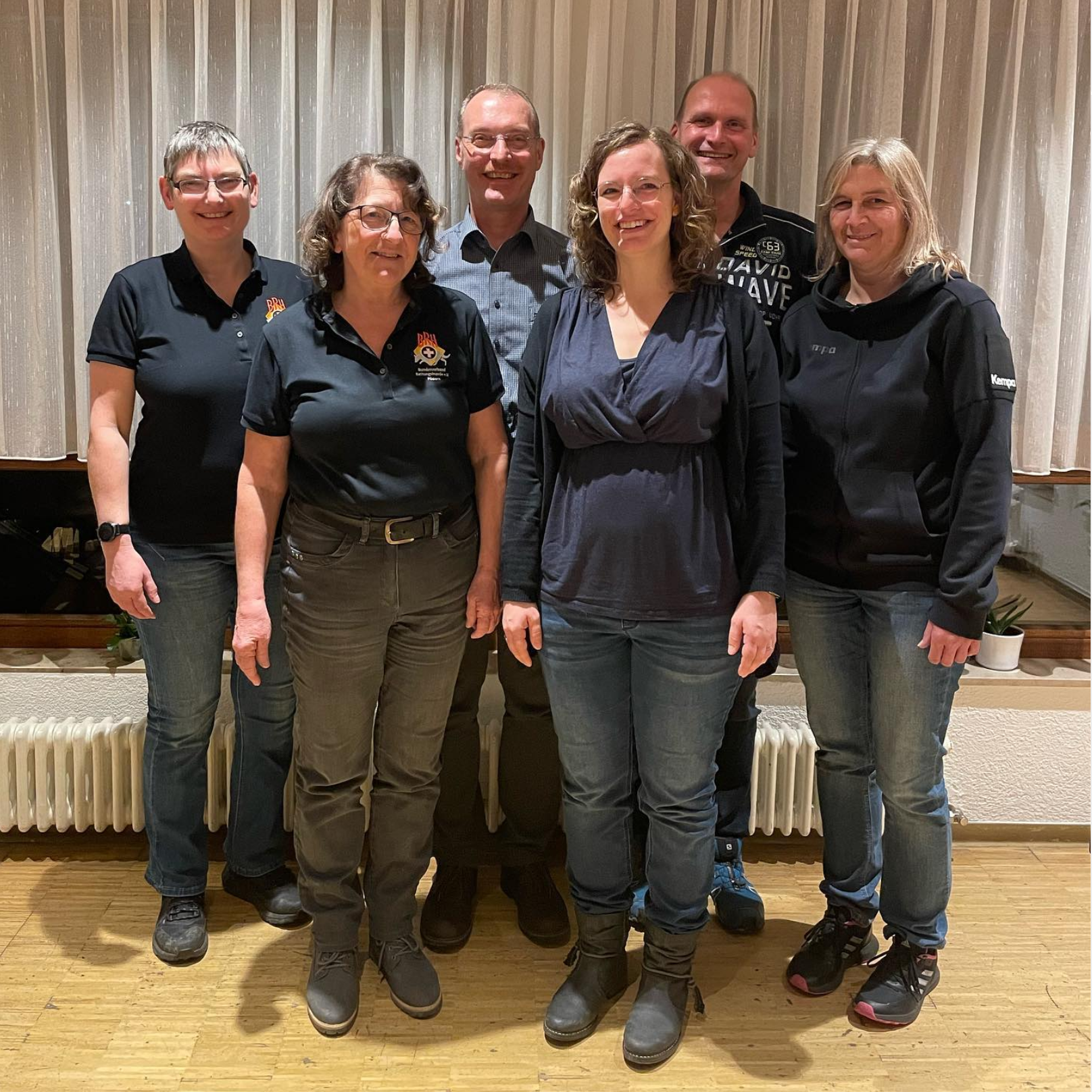 BRH Fildern Vorstand 2023: (von links nach rechts) Mirjam, Edeltraud, Hans, Anja, Andreas, Dany