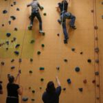 An der Kletterwand hoch Trainingstag mit Klettern in Freiburg 2017 - an der Kletterwand hoch