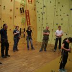 Einweisung in der Kletterhalle Trainingstag mit Klettern in Freiburg 2017 - Einweisung in der Kletterhalle