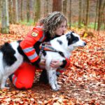 Leo wird zur Suche angesetzt Leo im Training in Neuhausen