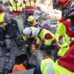 08022023 Rettungseinsatz in Krikihan in der Provinz Hatay. +++ ISAR-Einsatz in der Türkei nach dem schweren Erdbeben vom 6. Februar 2023 (Magnitude 7.8). Foto: Paul-Philipp Braun